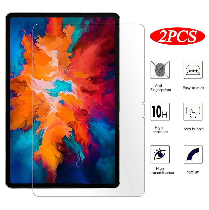 

2Pcs Tempered Glass For Lenovo Tab P11 11'' 2021 TB-J606F Plus TB-J607F P11 Pro 11.5 TB-J706F J706N Screen Protector Glass Film