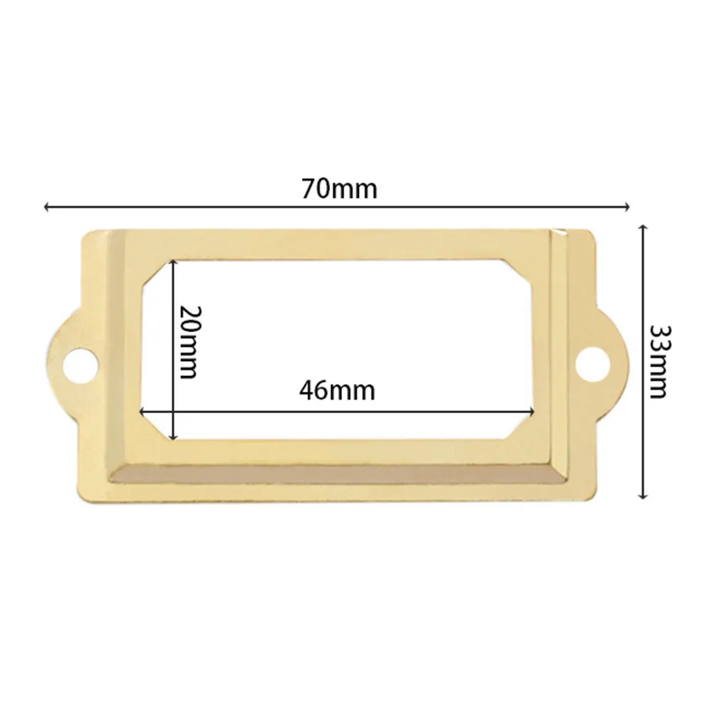 Create an Elegant Look with 20pcs Antique Brass Drawer Label Pull Cabinet Frame Handle for Cupboards and Cabinets