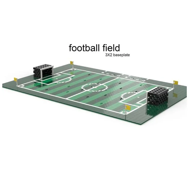 MOC-181855 stadion modułowy klocki do budowy kompatybilny klocki do budowy stadionem piłkarskim budynek miejski 13129 szt. Prezent świąteczny