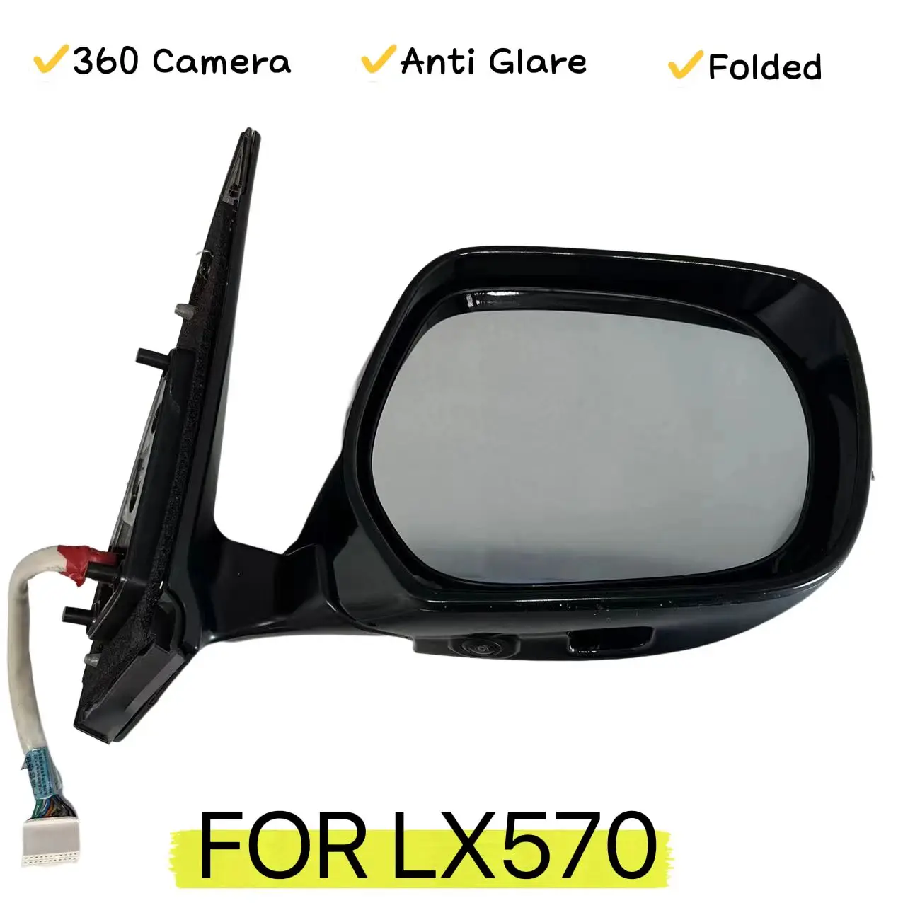 Fotografia 3: Fornecimento de fábrica espelho retrovisor automático esquerdo direito 360 cam era espelho lateral para Lexus LX570