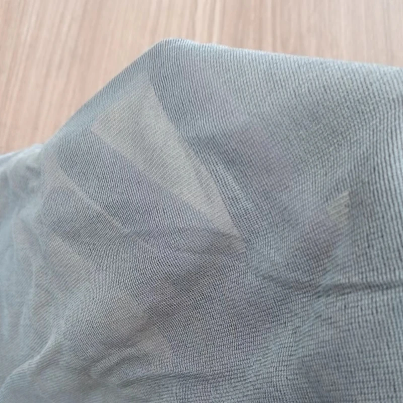 Genuine Electromagnetic radiation protective 100% silver monofilament knitted fabric EMF shielding silver fiber cloth