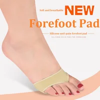 Medias Plantillas de Gel de Silicona para Metatarso, Corrector de Hallux Valgus, Almohadillas para Zapatos, Cojines de Bola de Pie, Alivio del Dolor en Antepié