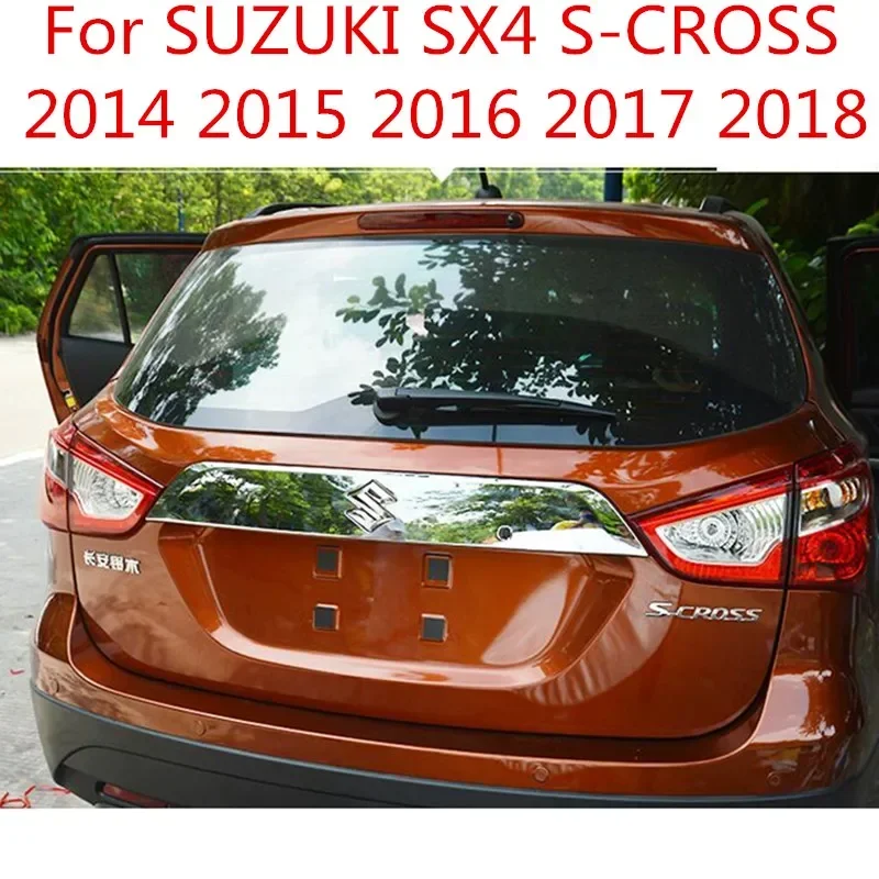 

Для Suzuki Sx4 S-cross 2014-2015 2016 2017-2018 ABS накладка на заднюю дверь, накладка на задний фонарь, наклейка на багажник автомобиля