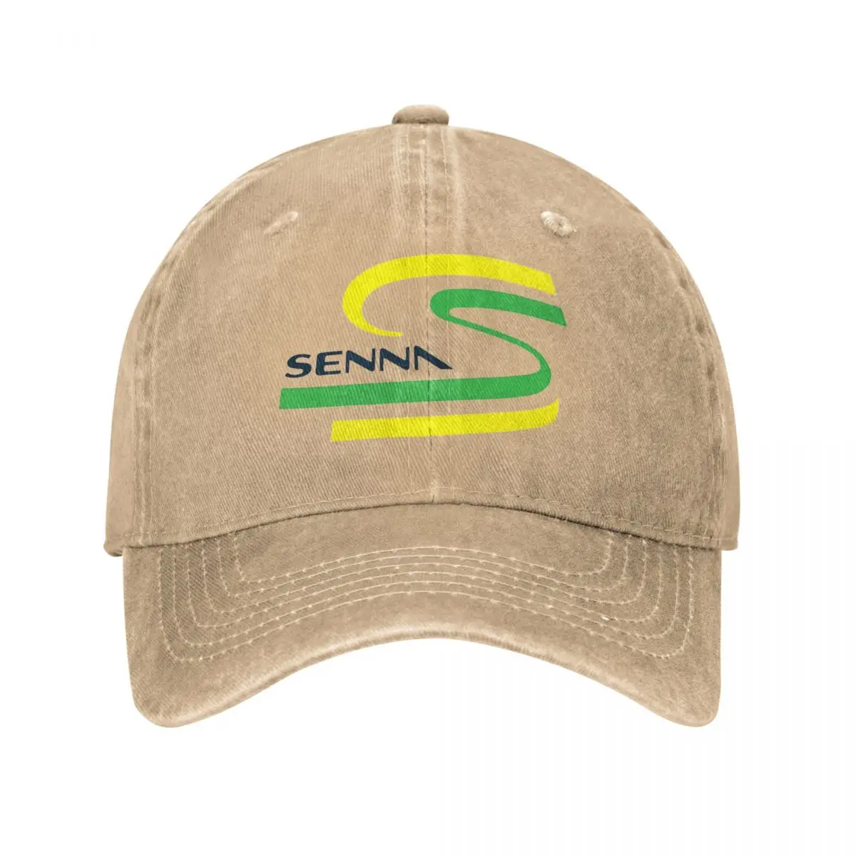 Ayrton Senna Legend Of Racing Trucker Hat Outfit Vintage Distressed Denim Casquette Dad Hat For Unisex Adjustable