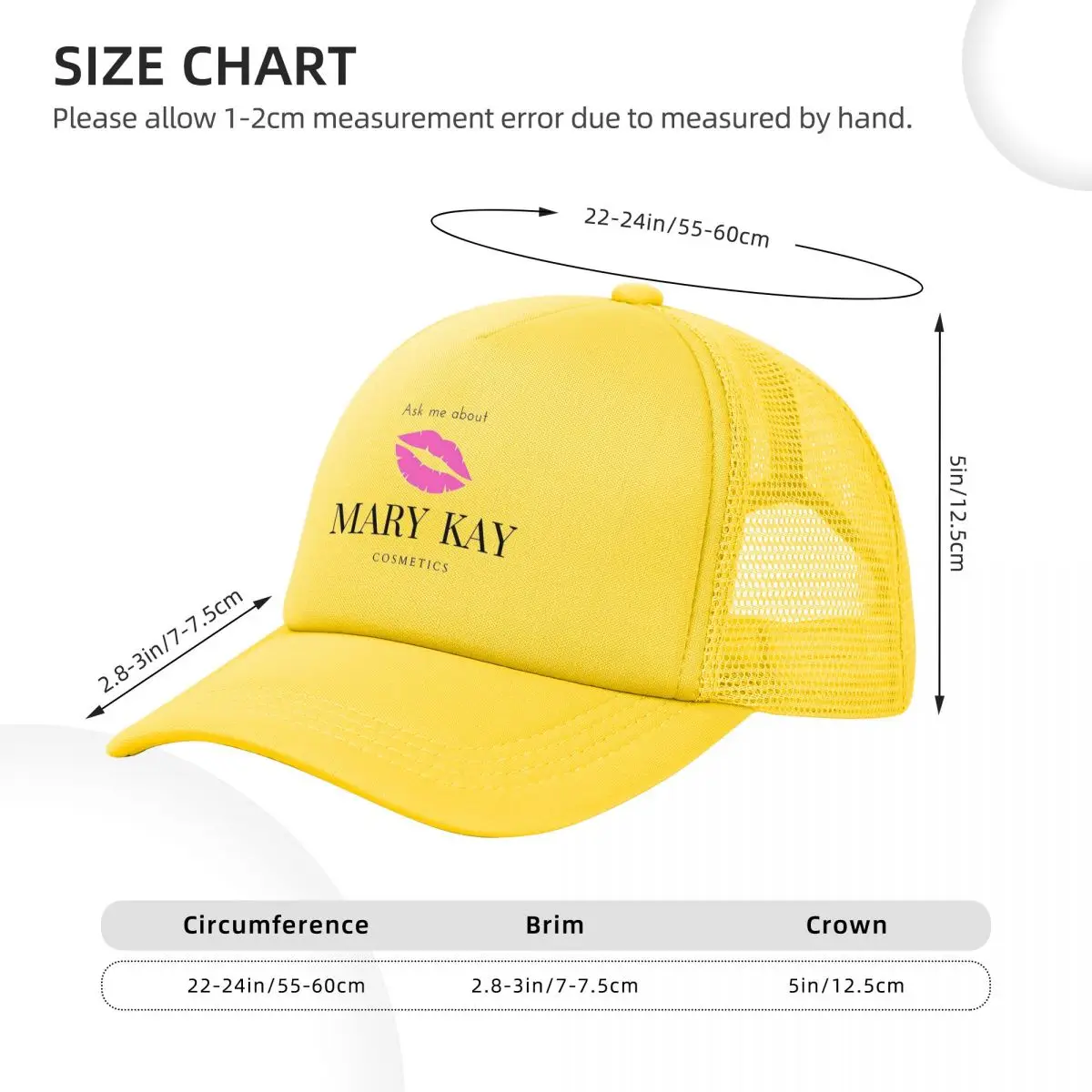 Ask Me About Mary Kay Mesh Baseball Caps Snapback Fashion Baseball Hats Breathable Casquette Outdoor For Men's And Women's