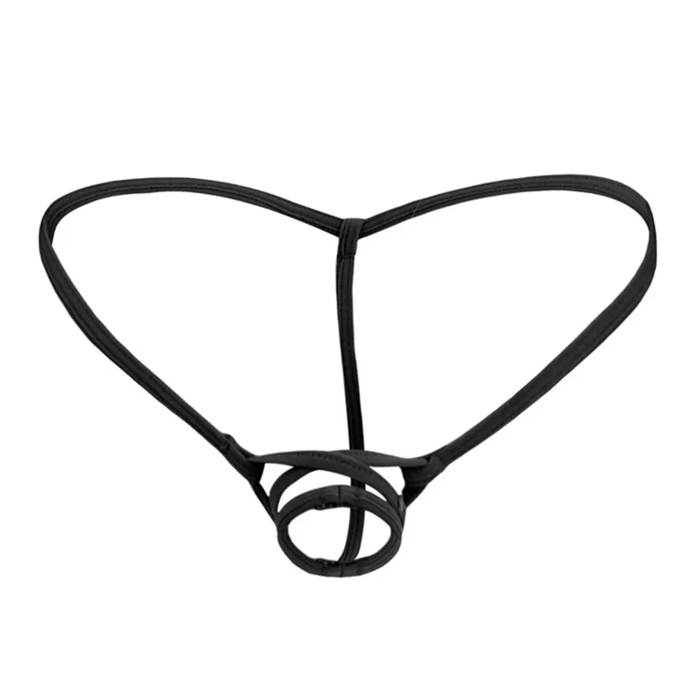 New Mens G-string Briefs Gay Bikini Underwear T-back String Thong Panties Erotic Underpants Silicone Bulge Pouch Male Panties