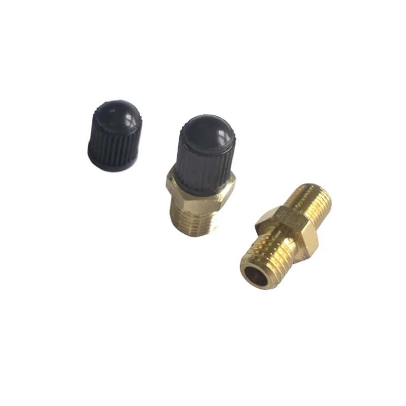 M8/M10 Threaded Valve Core Hexagonal Brass Automobile Tire Valve Core Tank Fill Valve Motorcycle Pressure Monitoring Tire Valve