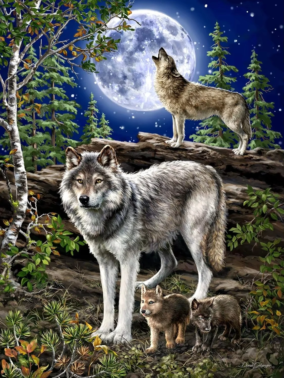 

Adult Wolf Pack Jigsaw Puzzle 1000/500 Pieces Stress Relief Entertainment Toys Puzzles Home Decor Birthday Gifts