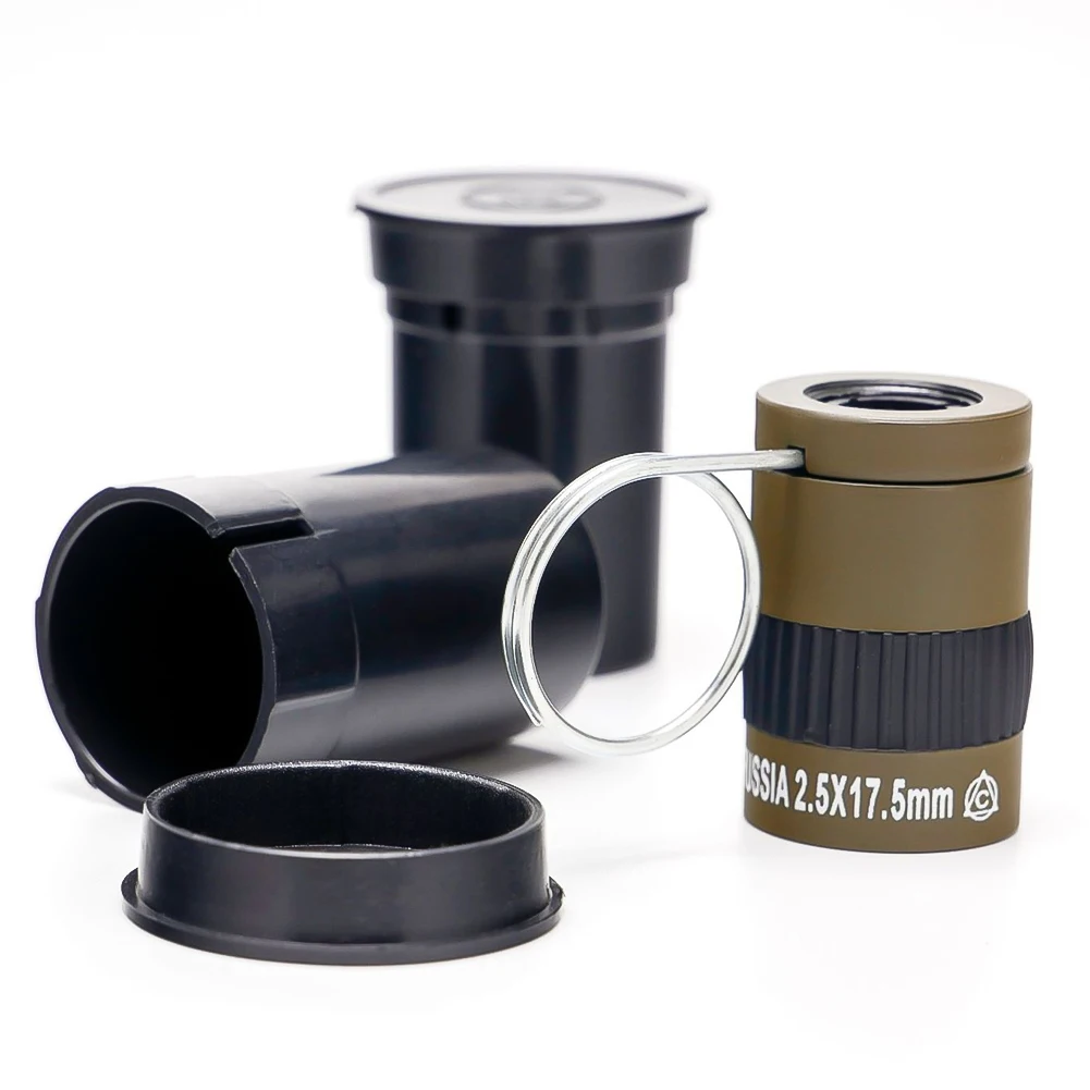 Mini Pocket Miniature Monocular Telescope, Student Finger Buckle Telescope, Hunting and Tourism, New, 2.5X17.5mm