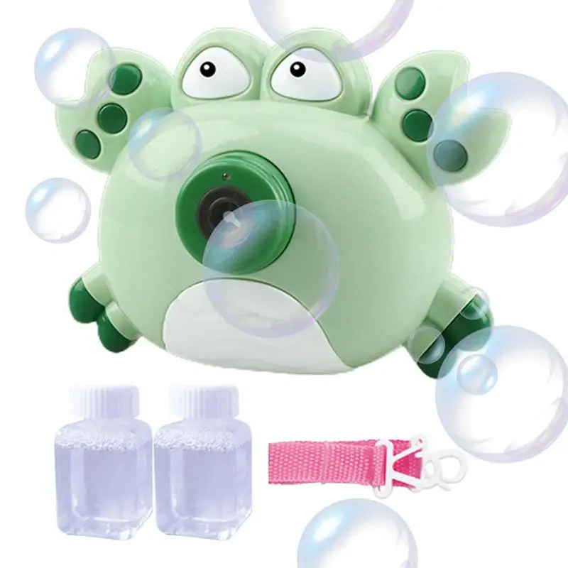 Crab Bubble Maker Party Automatic Bubble Maker Summer Outdoor Toys Upgrade Bubble Blower Automatic With Bubble Liquid Portable