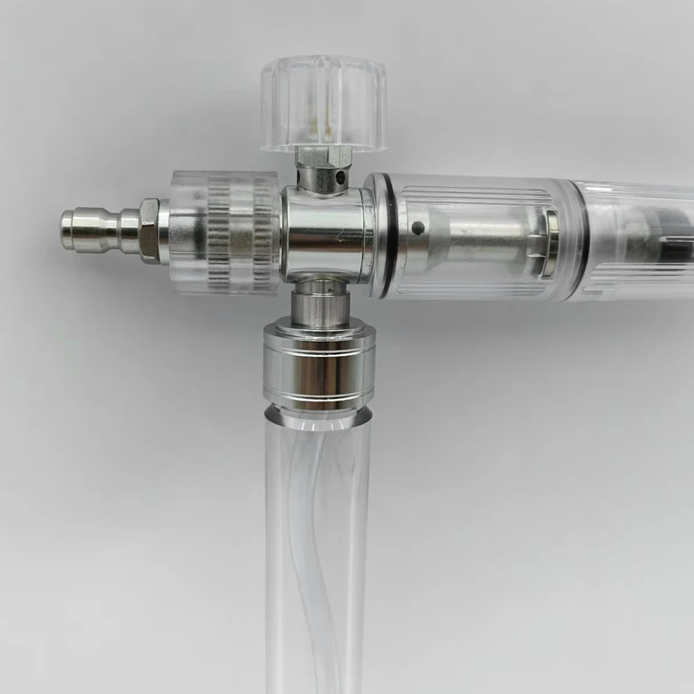 

35ml Water Foam Pot with 1/4 Inch Quick Connector Soap Foam Spray Bottle Adjustable Pressure Washer Gun for Cleaning Cars SUVs