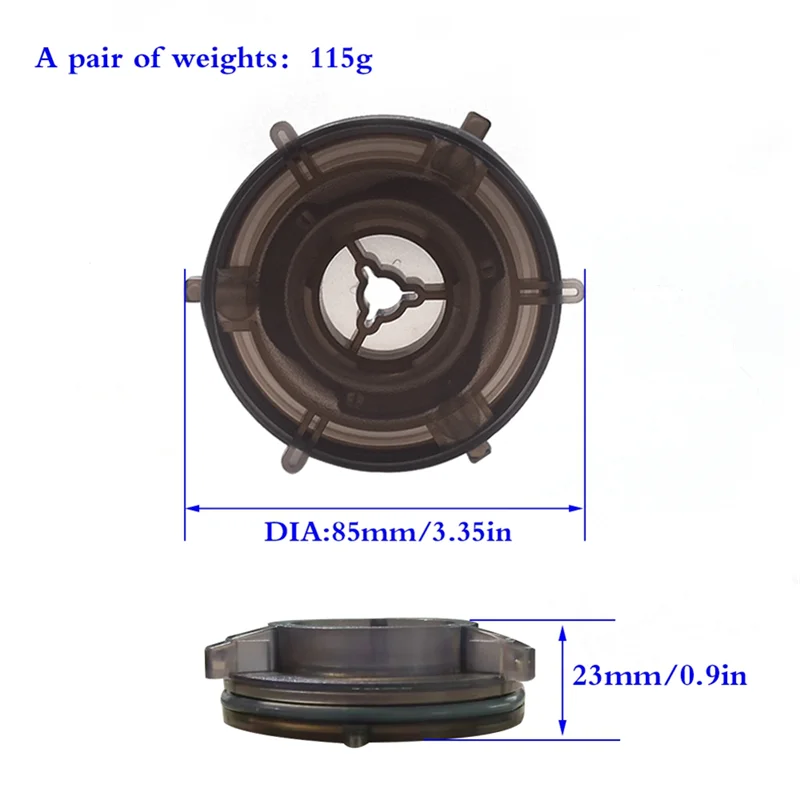 GROCE-2PCS อะแดปเตอร์ Hub Nab โปร่งใส อะแดปเตอร์ Hub Nab โปร่งใส Forreel Toreel Tape Recorder