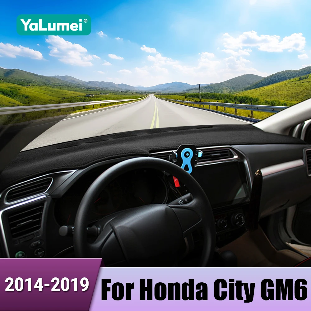 Für Honda City GM6 2014 2015 2016 2017 2018 2019 Auto Dashboard Vermeiden licht Pad Instrument Plattform Abdeckung Matte Teppich Zubehör