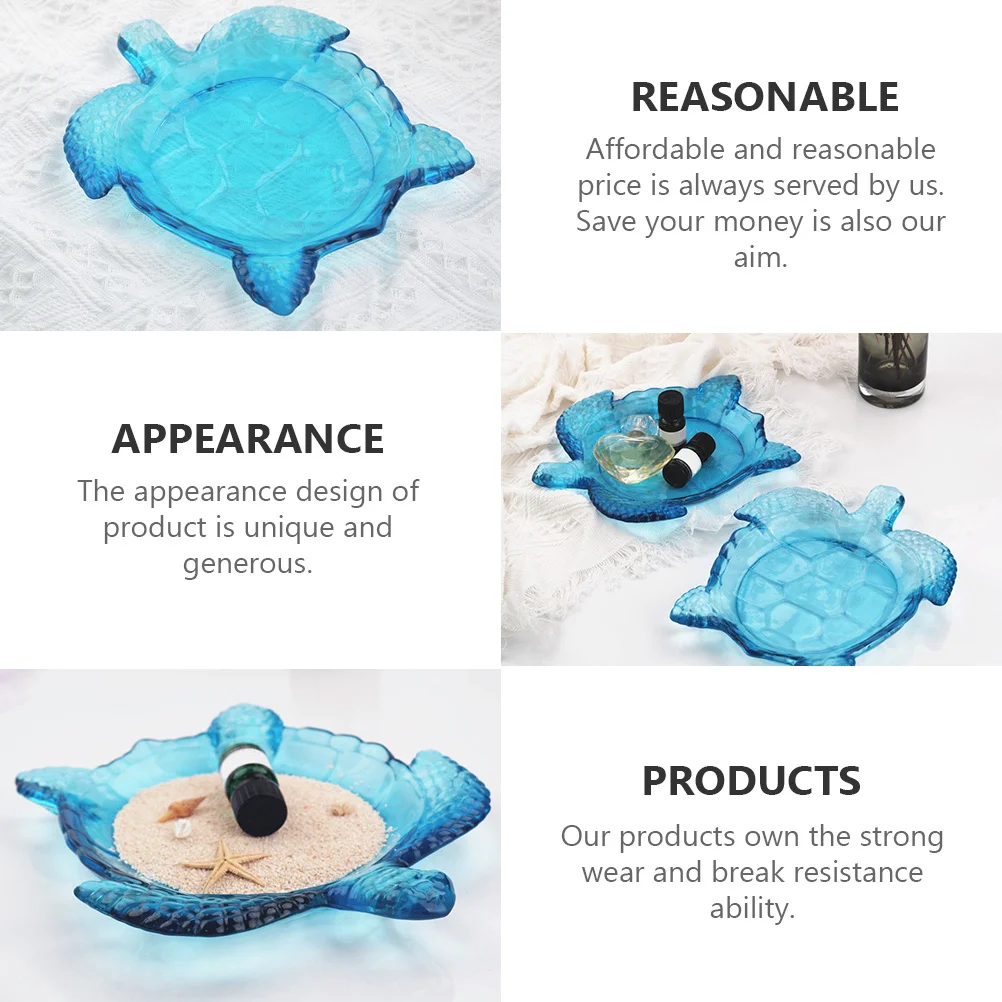 

1Pcs Silicone DIY Crystal Epoxy Turtle Mold Creative Tray Mold Storage Plate Mould Flexible Durable DIY Accessory
