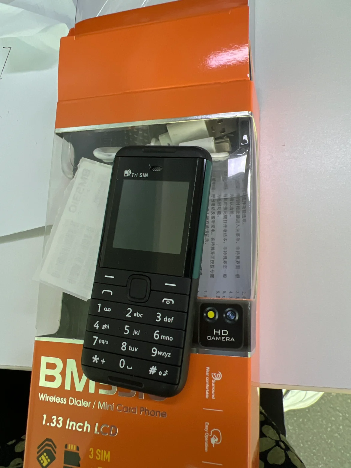 

Dropshipping 1.3"Screen Small Phone BM5310 2G Elder Feature Phone Triple SIM Cards Loud Speaker Voice Recording GSM Mobile Phone