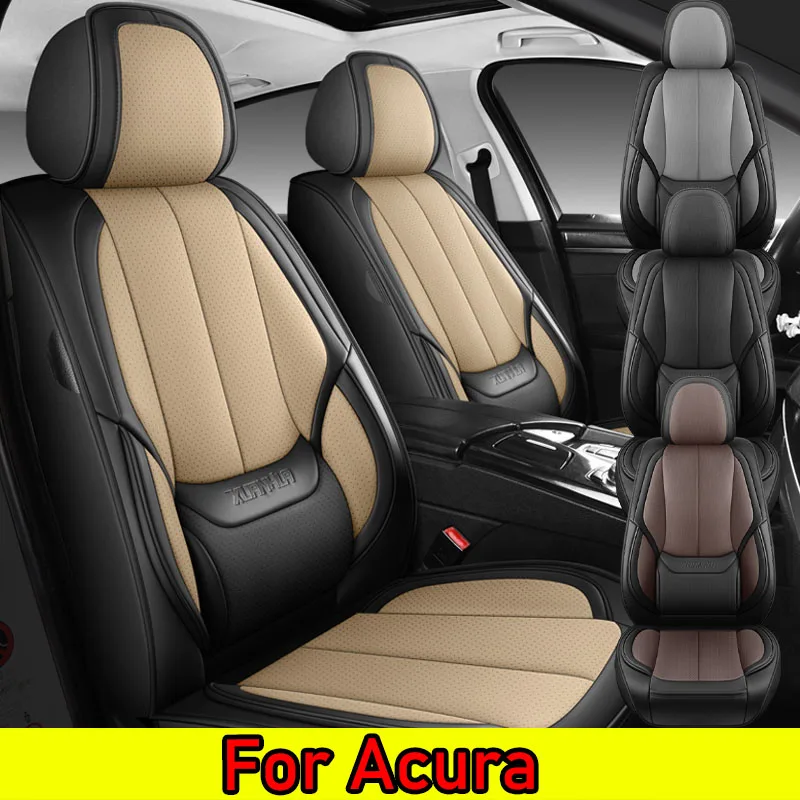 

Чехол на автомобильное сиденье Acura из искусственной кожи, мягкий, удобный, сплошной талией, полностью упакованный, 5-местный, износостойкий чехол на сиденье
