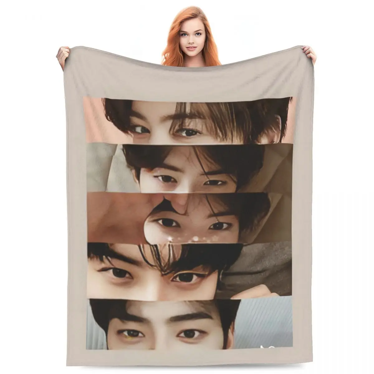 Custom 3D Printed Cha-A Singer Eun Woos Blankets Comfortable Soft Flannel Autumn Star Throw Blanket for Couch Travel Bedroom
