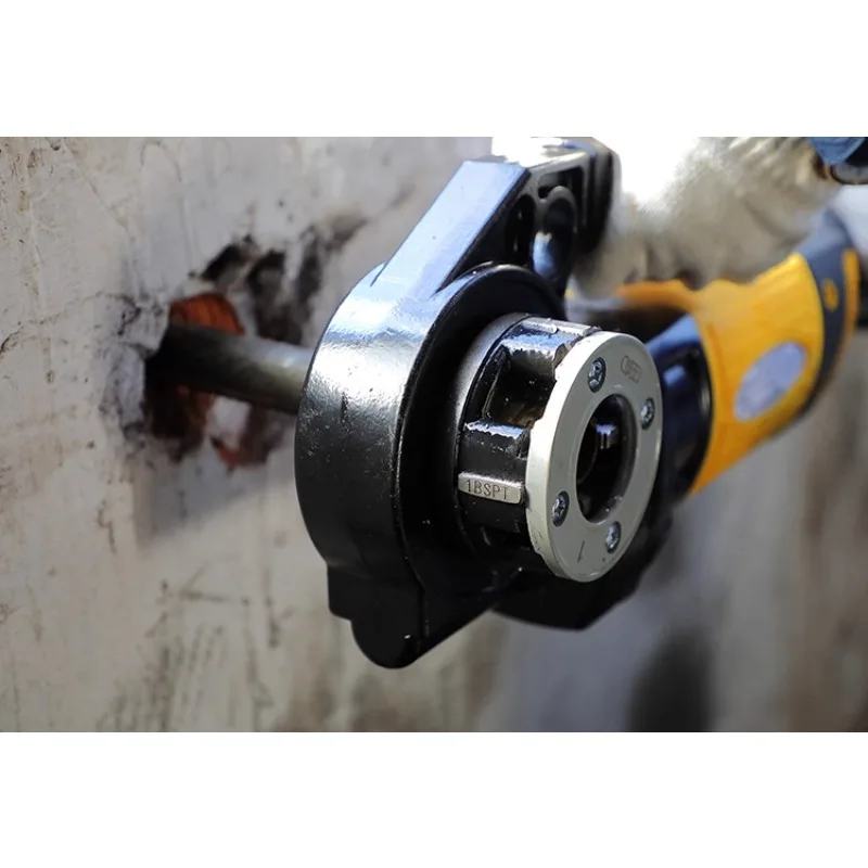 Electric Portable Pipe Threader Machine Hand Held 1/2 To 2 Inch Capacity for Galvanized Steel Pipe Threading Tool