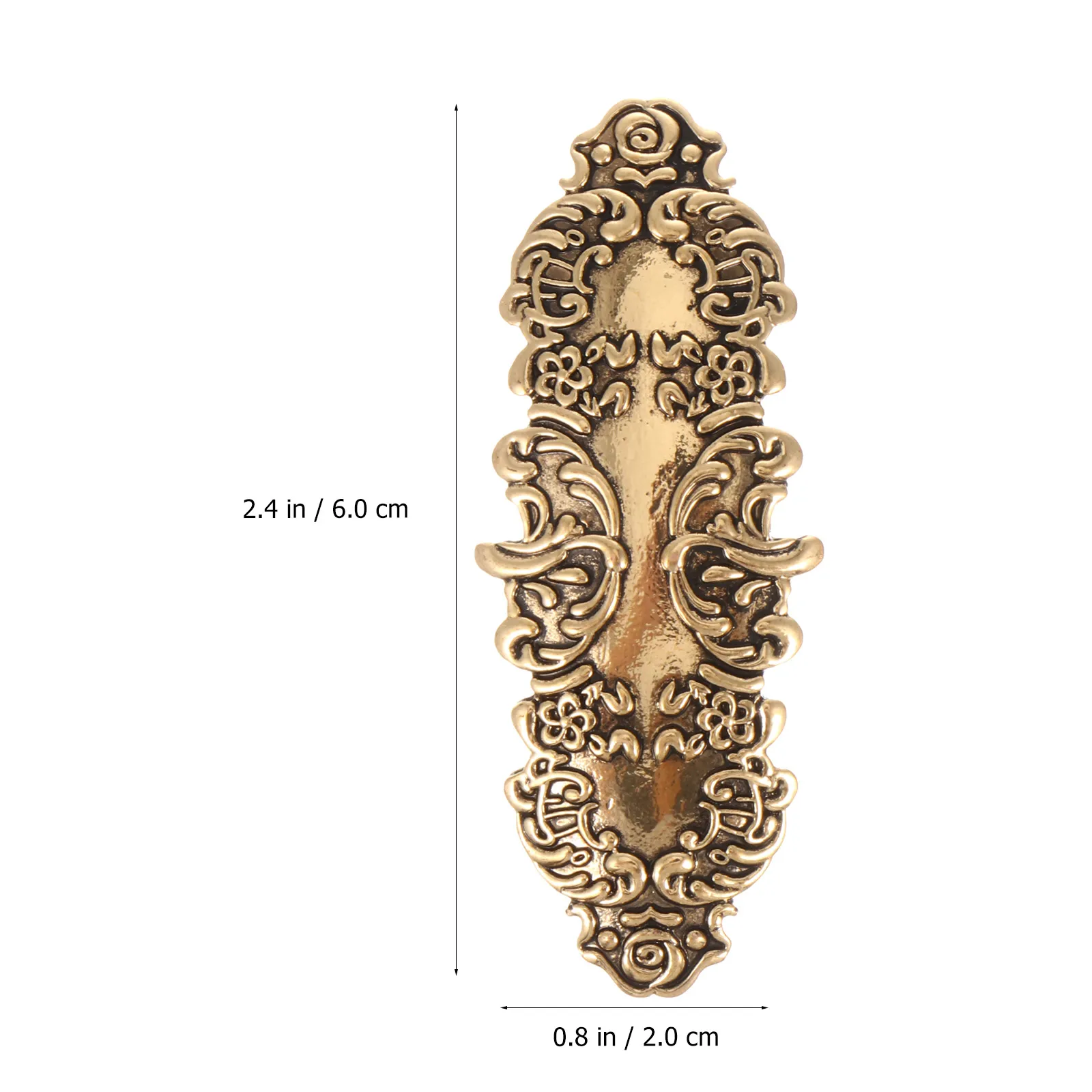 

2pcs Metal Hair Clips Vintage Alloy Hairpins Large Non-Slip Barrettes Lightweight Durable Hair Accessories For Women Retro