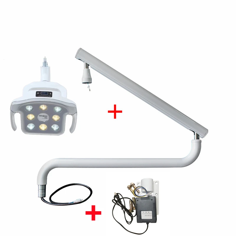 Dental Wall Mounted Lamp Arm Oral Light Working Inspection Shadowless WIth Bracket