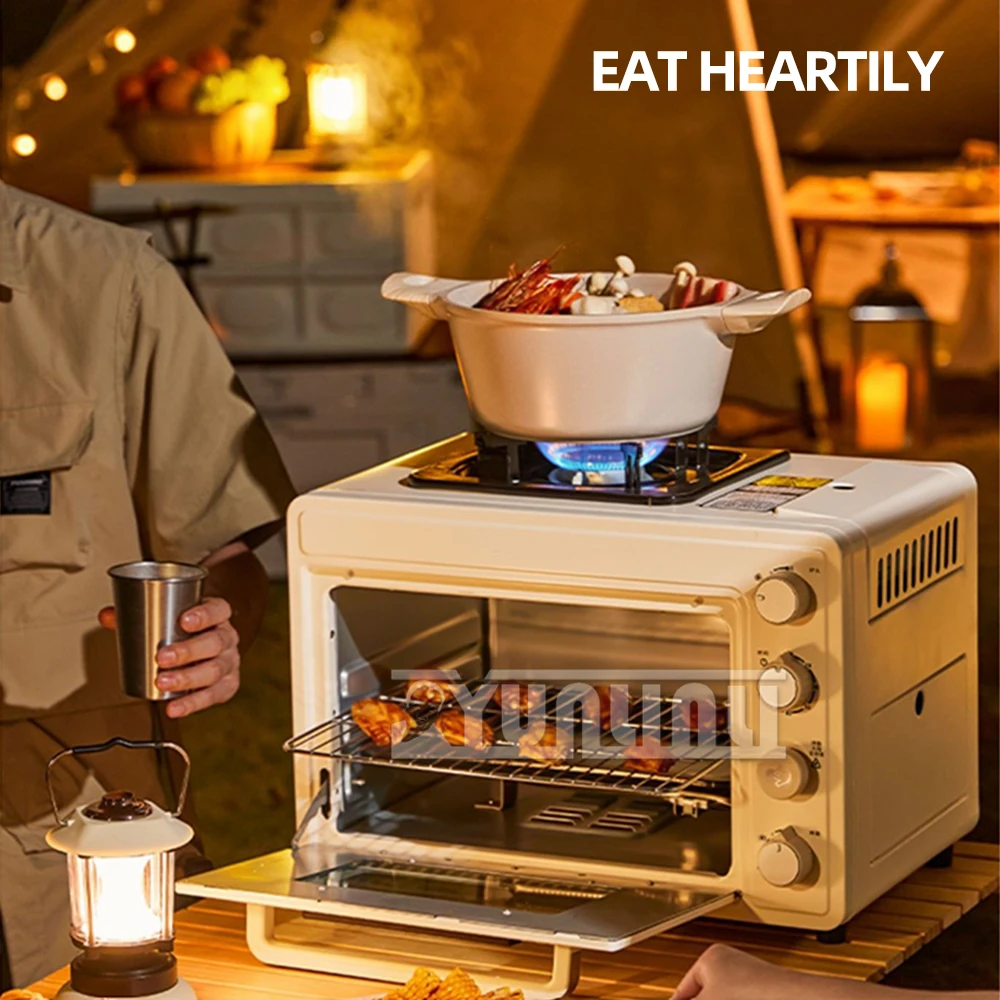 High Quality Good Quality Household multi-functional outdoor gas pizza oven, 2-in-1 card oven