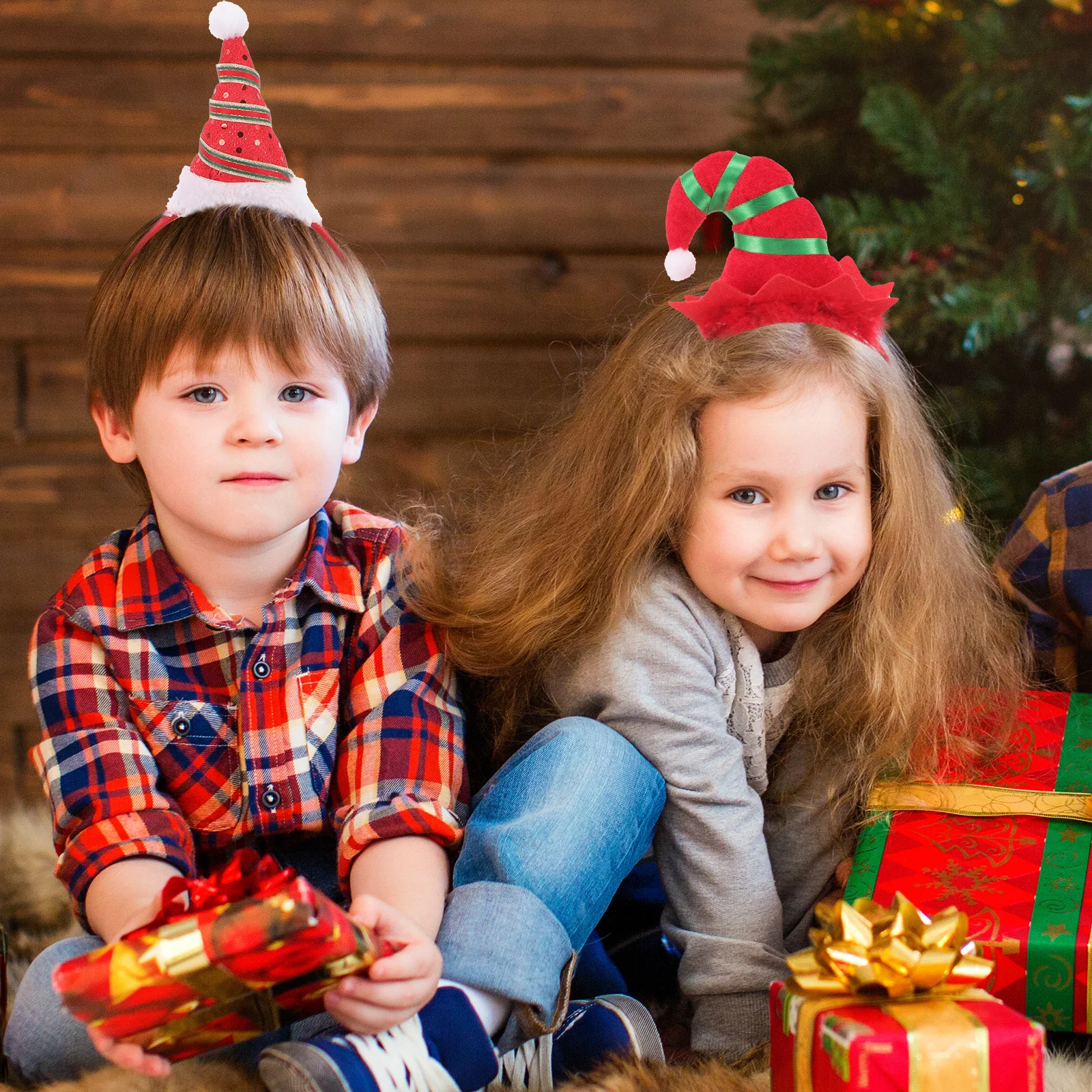 

4Pcs Christmas Headband Xmas Themed Hair Hoops Party Cosplay Headwear Christmas Hair Accessories Xmas Headwear