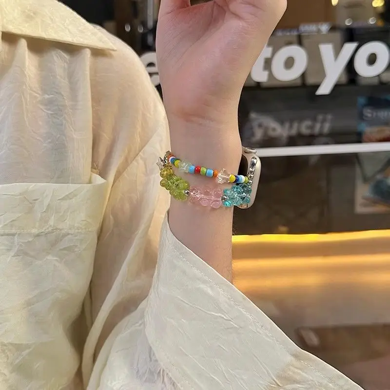 Bear gummy bead compatible with 38/40/41/42/44/45/46/49mm compatible with Apple Watch strap Ultra/Se10/9/8/7/6/5/4/3/2/1 - view 6