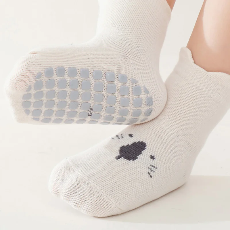 Chaussettes de Sol Antidérapantes à Motif d'Animaux pour Bébé, Respirantes et Décontractées, pour les Activités d'Nik, pour Garçon et Fille, 3/5 Paires