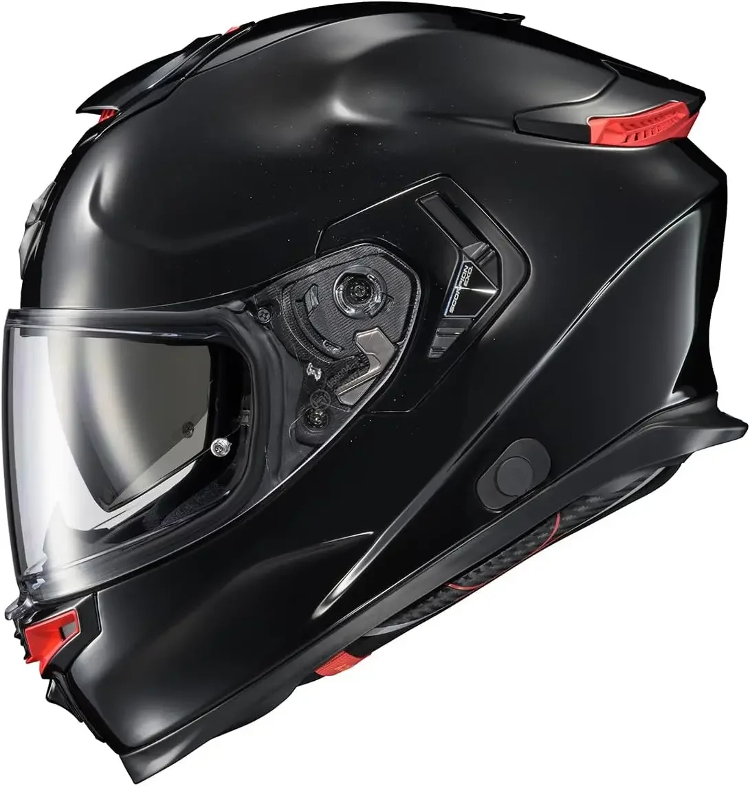 

(XX-Large)Eclipse Full Face Motorcycle Helmet with Pinlock Ready Shield - Bluetooth Ready Speaker Pockets Apex Series