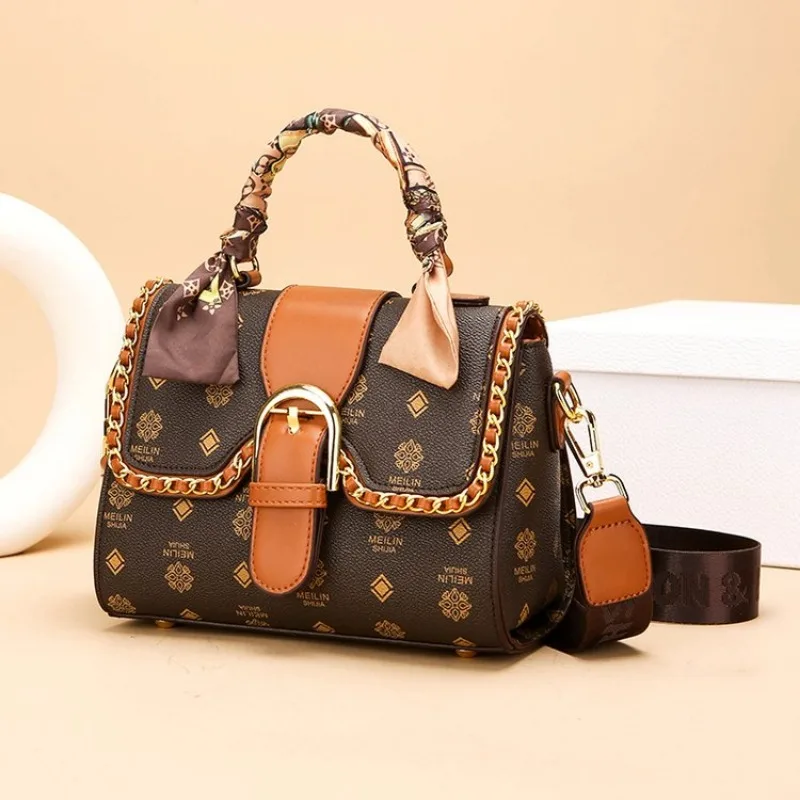 

High-End Luxury Shopper Solid Color Commuter Diaper Bags For Women Minimalist Vintage Elegant Shoulder Bag