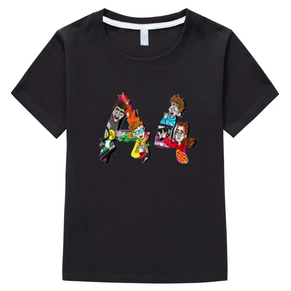 T-Shirt A4 TEAM Merch A4 NEW Lamba Vlad paper Children T-Shirt Boy Girl Short Sleeve T Shirts Casual Fashion Kids Clothing y2k