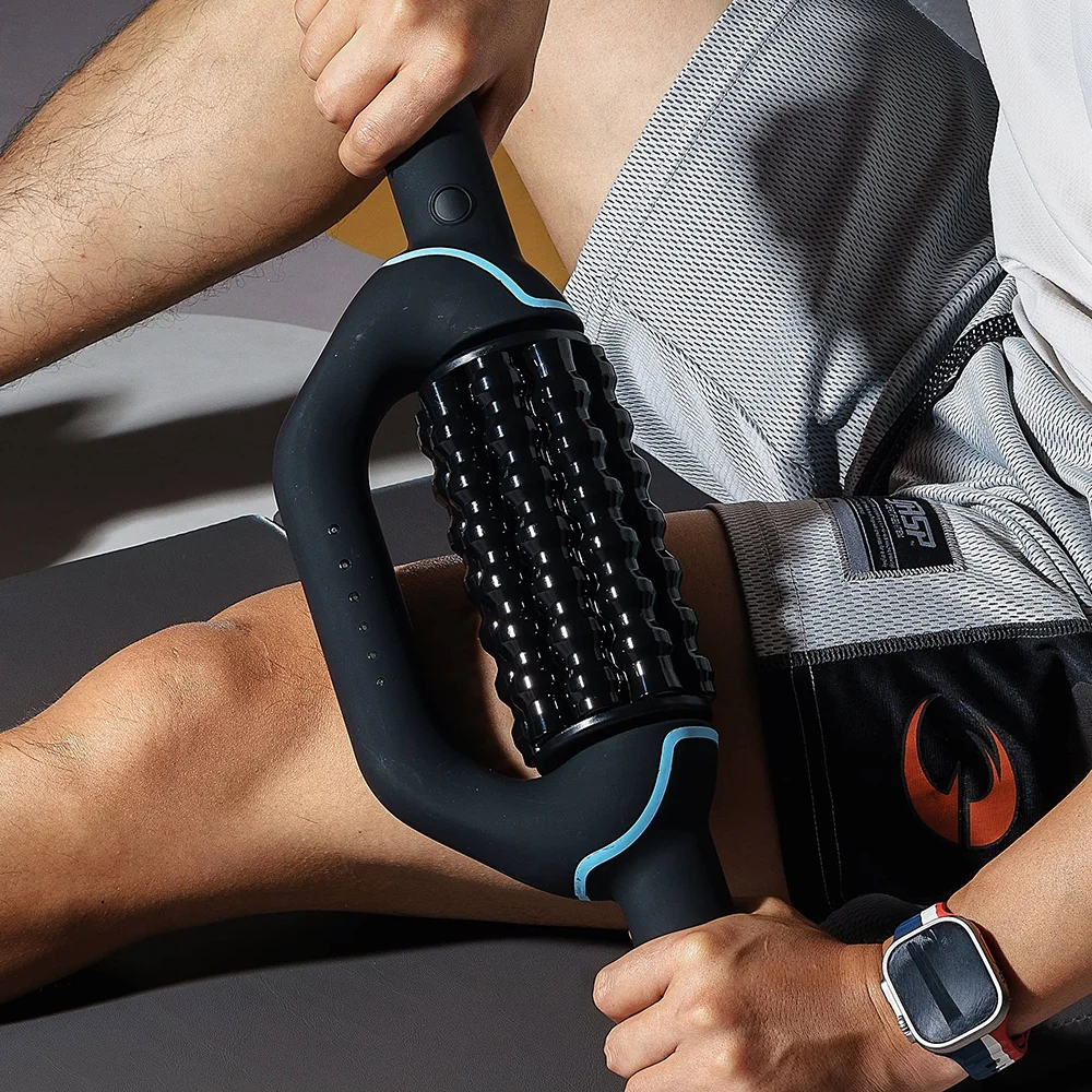 Elektrische Muskelentspannungsrolle Wiederaufladbarer Tiefengewebsmassager für Körperschmerzlinderung Fitness-Regeneration und Sporttherapie