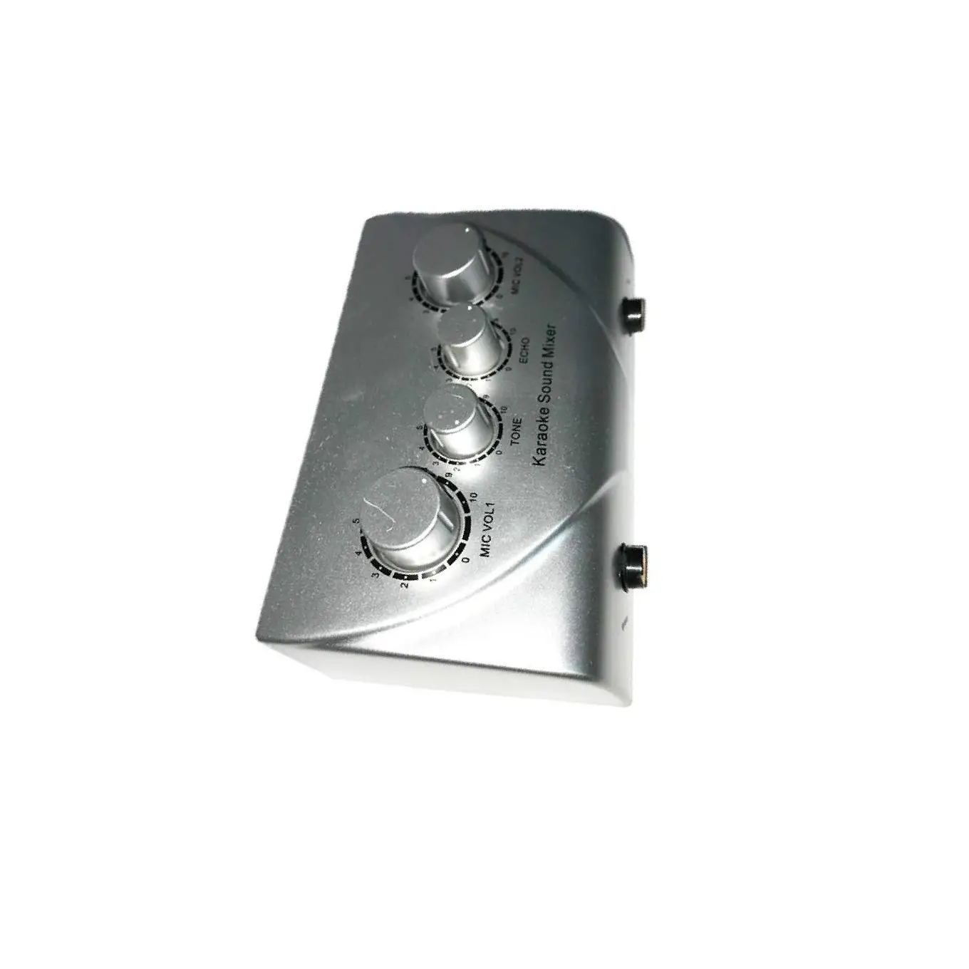 

Karaoke Audio Sound Echo Mixer with Dual Channel of Microphone silver