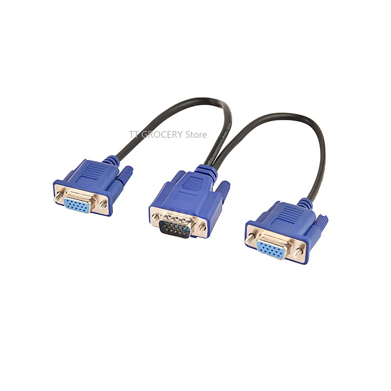 Vga One To Two Wire 3 6 Computer Split Screen Cable VGA One Drag Two Monitor Video HD Cable 1 To 2