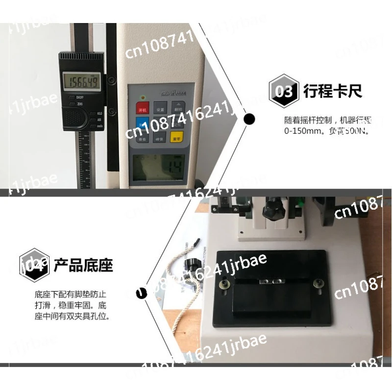 1000N Push-Pull Dynamometer Test Bench Spiral Test Stand Force Measuring Machine Dynamometer Stand Spiral Frame