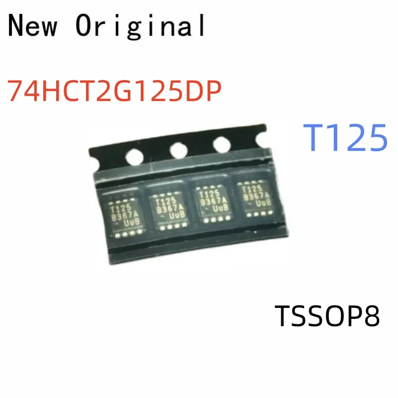 74Hct2G125Dp Tssop8 New and Original Dual Buffer/Line Driver 3-State Marking Code T125