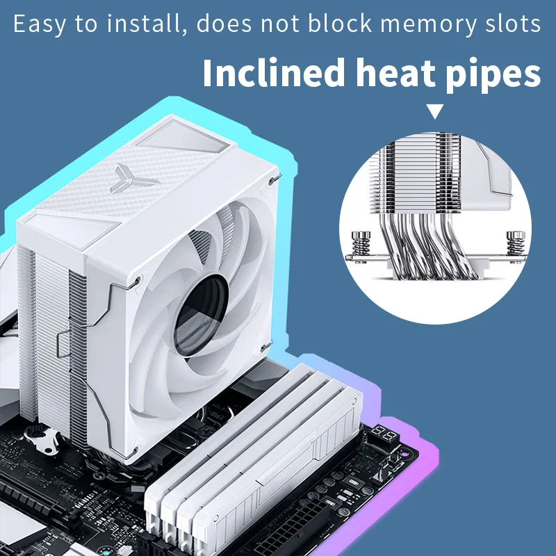 Imagem -03 - Pro Cpu Air Cooler Processor Heat Pipes 4pin Pwm Argb Intel Lga1700 1200 115x Amd Am5 Am4 230w Ventilador de Refrigeração do pc Jonsbo-cr1000 v2