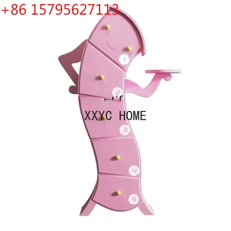 

Creative Bedroom Living Room Storage Cabinet Multi-Functional Head Tilt Cabinet Light Luxury Modern Storage Chest of Drawers