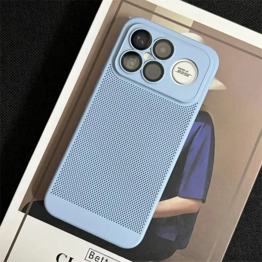 For XiaoMi Poco F9 Ultra F9 Pro Cover Honeycomb Mesh Heat Dissipation Hard PC Case For Poco F8 Ultra Pro Slim Protector Funda