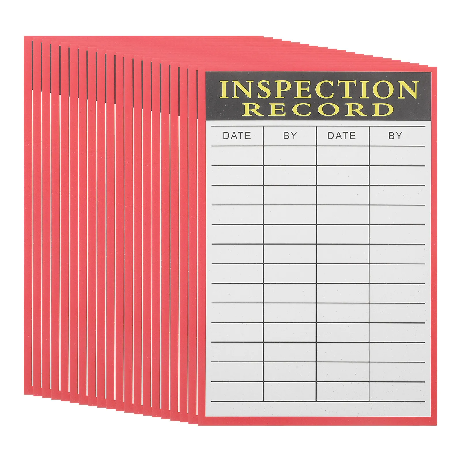 

20 Sheet Warehouse Inspection Record Cards for Inventory Tracking Shipping Pallet Management Equipment Maintenance Monitoring