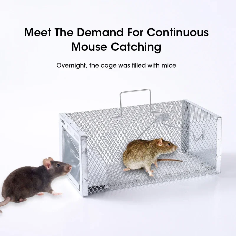 مصيدة فئران منزلية مجلفنة مصيدة ماوس آمنة وصديقة للبيئة قابلة لإعادة الاستخدام مصيدة ماوس لمكافحة الآفات مصيدة ماوس قاتل الماوس