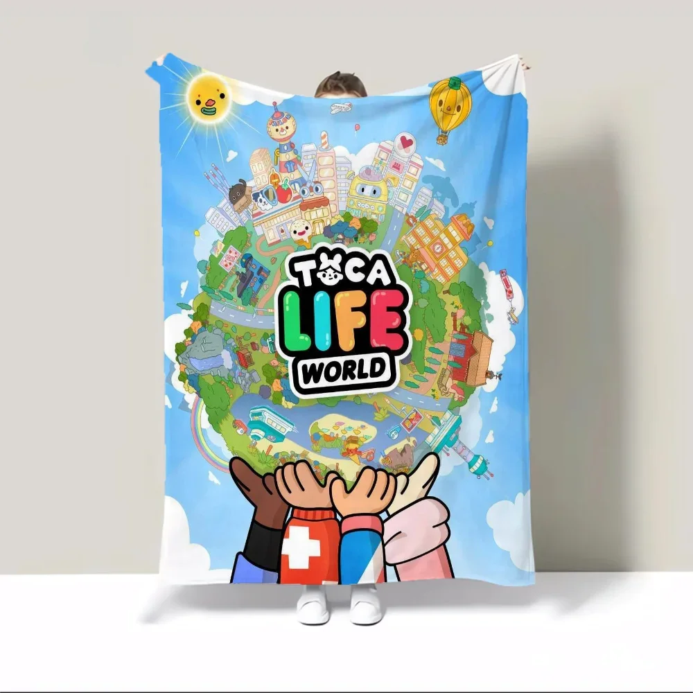 

Tocas Life World Fluffy Soft Blankets Characters Home Interior Decorative Blankets for Sofa Cover Blanket Luxury Throw Blanket
