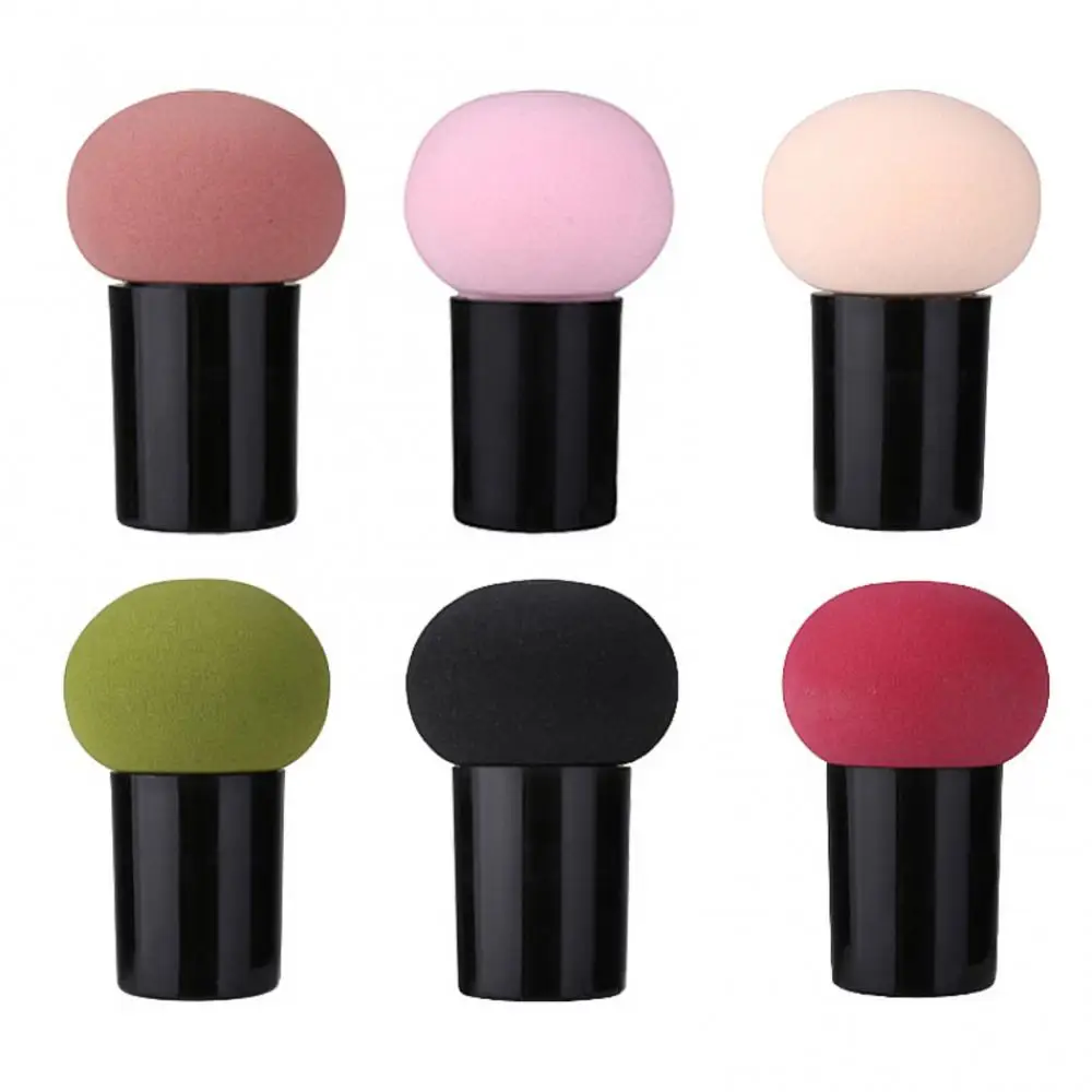 Ronde Kop Kleine Paddestoel Puff Spons Make-Up Tool Kalebas Eet Geen Poeder Luchtkussen Bb En Nat Dual-Use