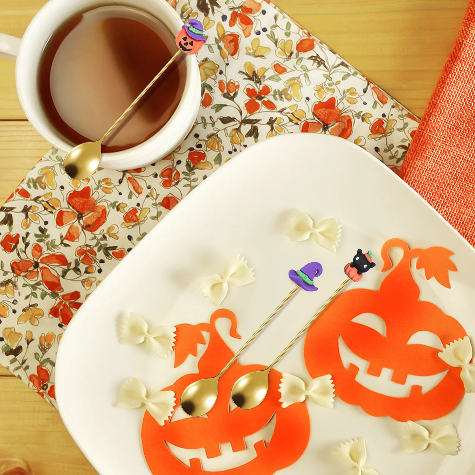 6 قطع من ملعقة الحلوى المصنوعة من الفولاذ المقاوم للصدأ، رأس مستدير، سهلة التنظيف، ملعقة معدنية مريحة للحفلات