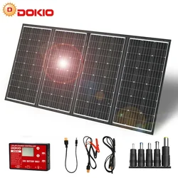 도키오 300W 36V 고효율 단결정 플렉시블 접이식 휴대용 태양광 패널 (파워뱅크/캠핑/카라반/보트/자동차용)