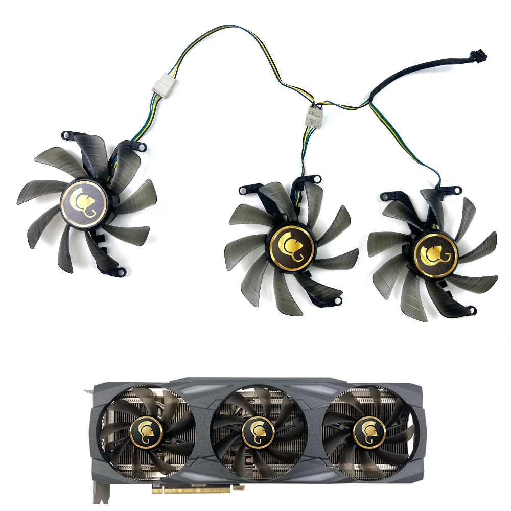 NEW Cooling Fan 87MM 4PIN T129215SU RTX3070 3080 3090 TI GPU FAN For Manli RTX3080 3090 90HX Gallardo RTX3090 RTX3070 Ti 3080 V