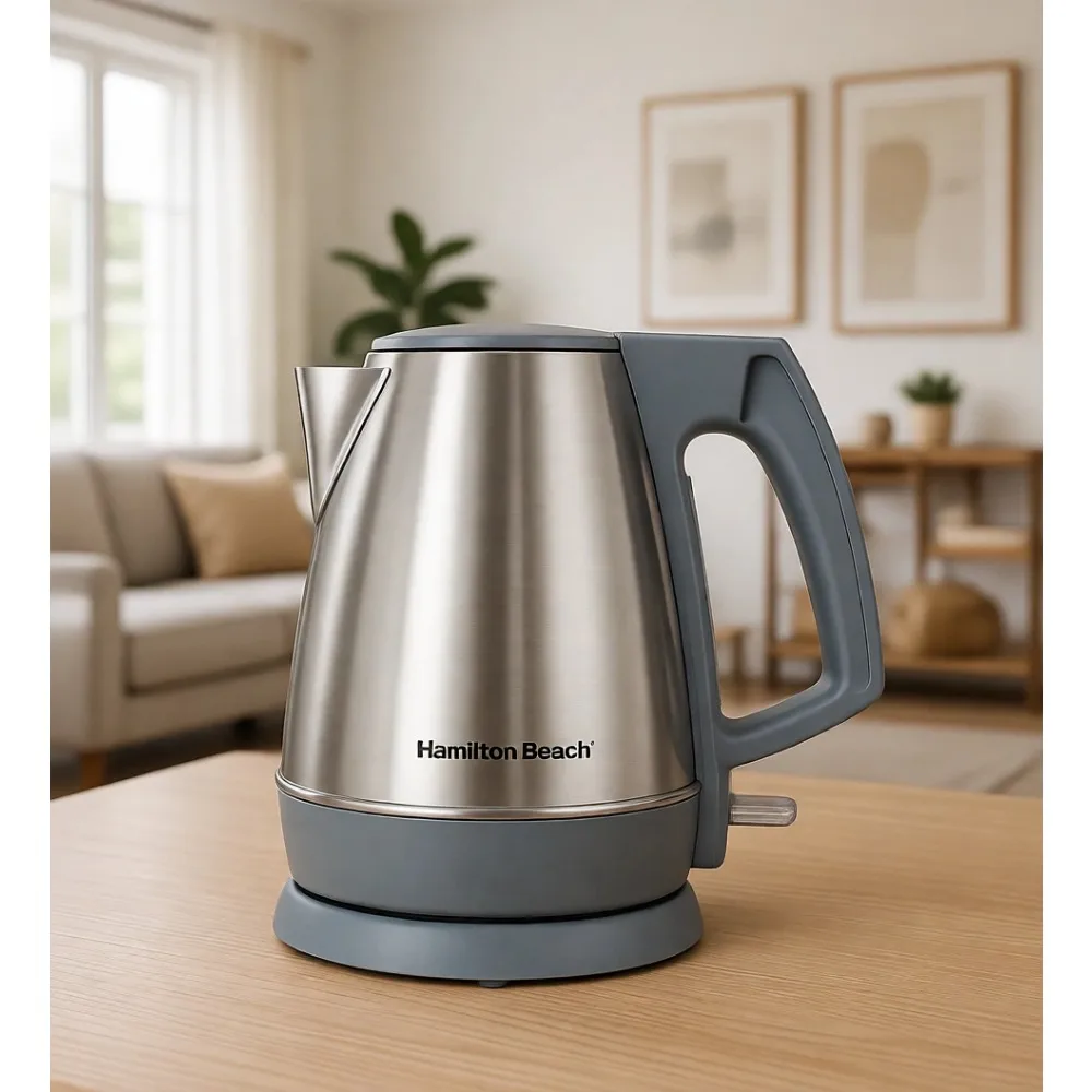 

Беспроводной электрический чайник 1 л, 1500 Вт, быстрое кипячение, без бисфенола А, автоматическое отключение, защита от выкипания, нержавеющая сталь