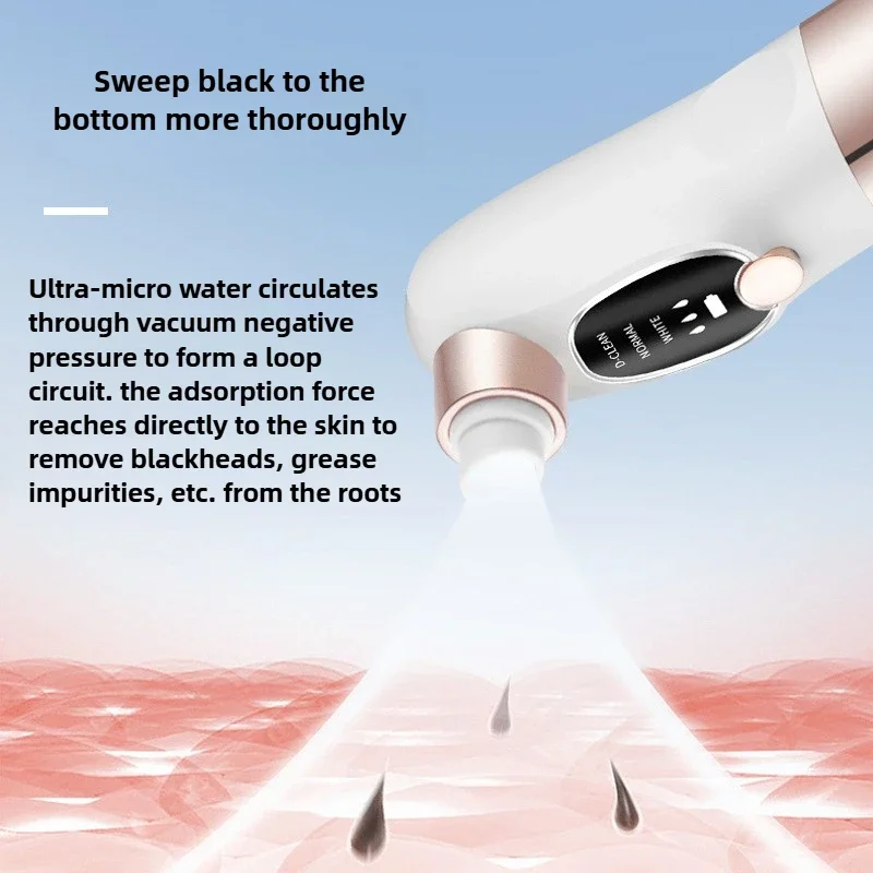 Blackhead Remover Pore สูญญากาศทําความสะอาดใบหน้าไฟฟ้าสิวสิว Black Head Removal USB ชาร์จ Water Cycle Black Dot ลบ