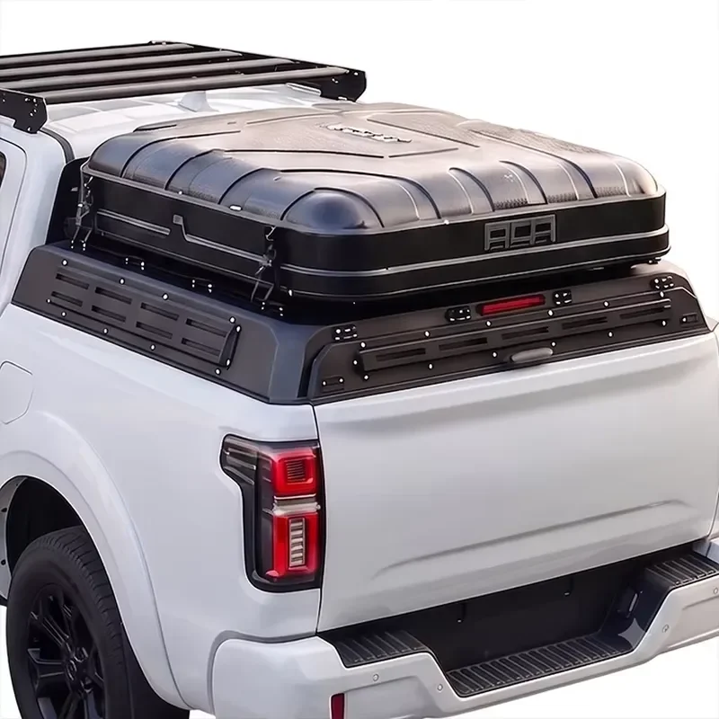 Three-Door Half-Height Folding Waterproof Hard Aluminum Truck Roof Top Camping Tent Camper Shell Customizable Lockable
