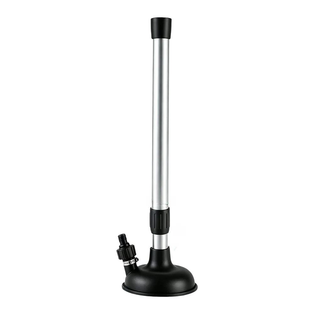 Aluminum Alloy Boat Motor Flusher for Inboard Engines with 50 81 cm Adjustable Telescopic Pole and 5.5 Inch Rubber Suction